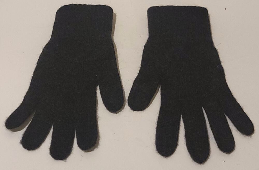 Lona Scott 100% Cashmere Gloves Black Made In Scotland One Size